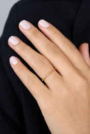 Heliophilia Silver Anillo de Plata Esterlina 925 Dorado Ajustable